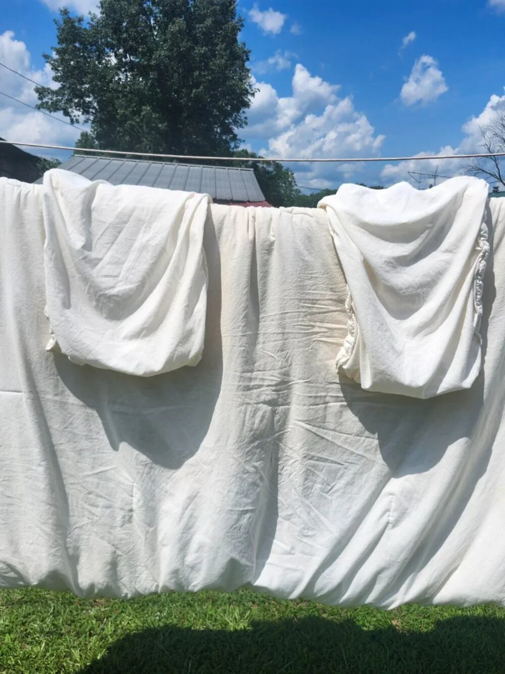 Moss & Willow full/queen  size mini marshmellow comforter off white  78